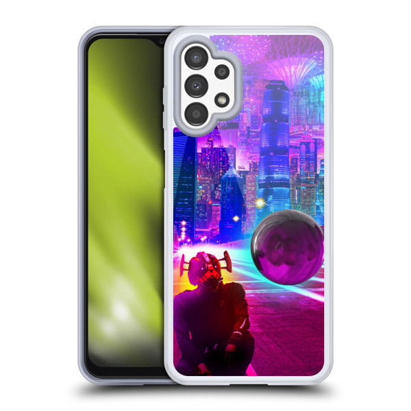 Dave Loblaw Sci-Fi And Surreal Synthwave Street Soft Gel Case for Samsung Galaxy A13 (2022)