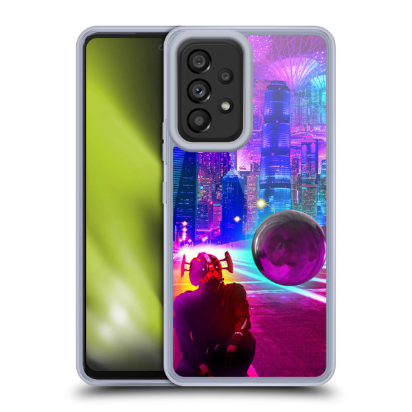 Dave Loblaw Sci-Fi And Surreal Synthwave Street Soft Gel Case for Samsung Galaxy A53 5G (2022)