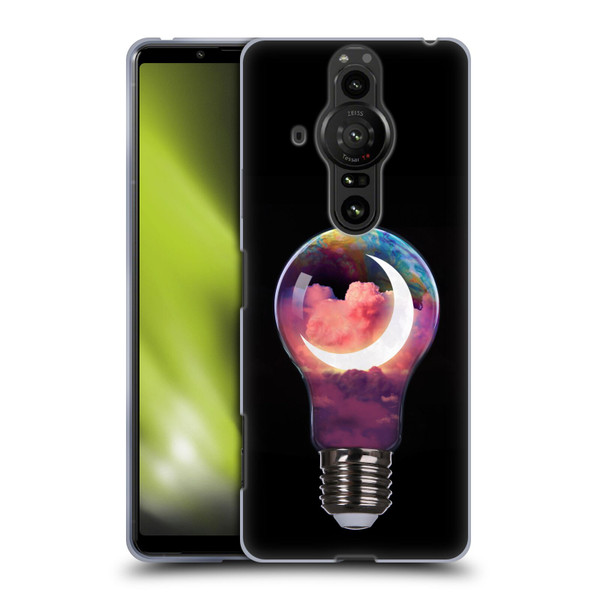 Dave Loblaw Sci-Fi And Surreal Light Bulb Moon Soft Gel Case for Sony Xperia Pro-I