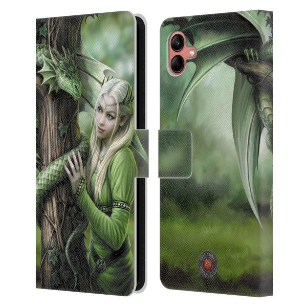 Anne Stokes Dragon Friendship Kindred Spirits Leather Book Wallet Case Cover For Samsung Galaxy A04 (2022)