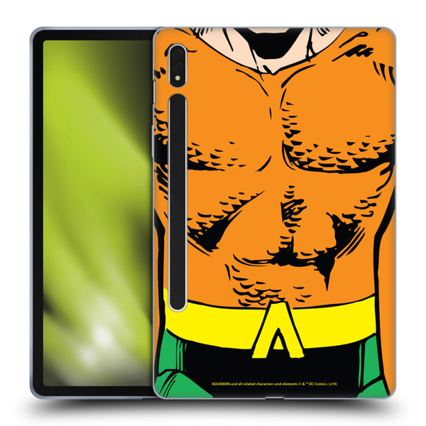 Aquaman DC Comics Logo Uniform Soft Gel Case for Samsung Galaxy Tab S8