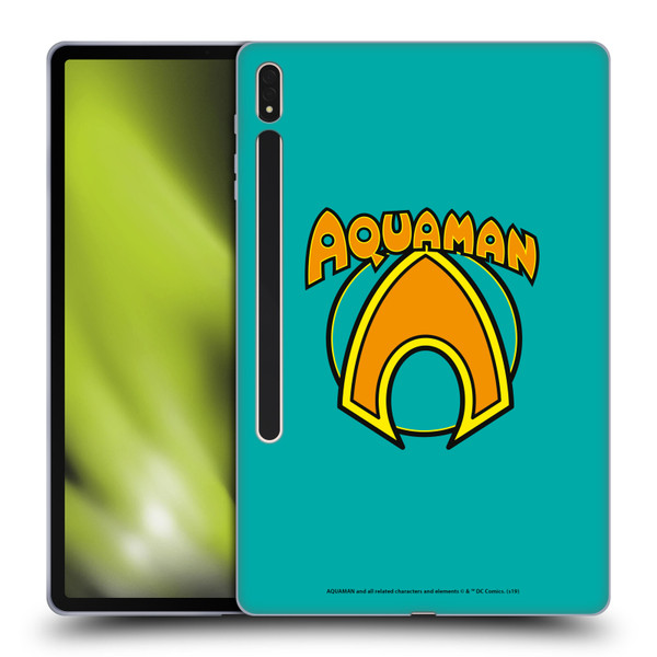 Aquaman DC Comics Logo Classic Soft Gel Case for Samsung Galaxy Tab S8 Plus