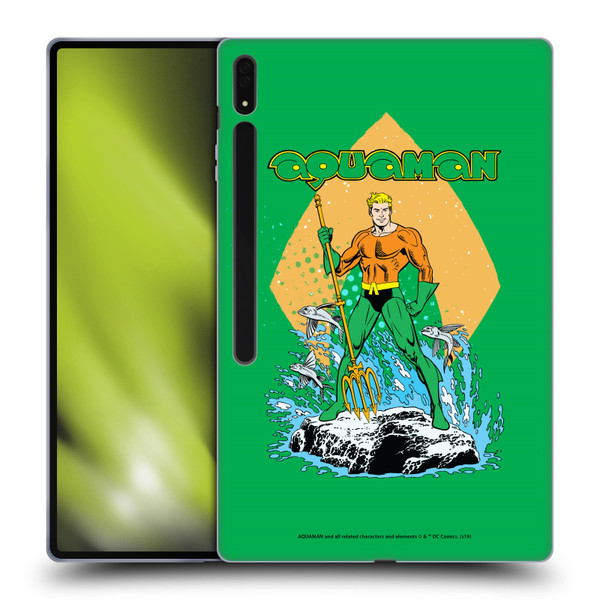 Aquaman DC Comics Fast Fashion Trident Soft Gel Case for Samsung Galaxy Tab S8 Ultra