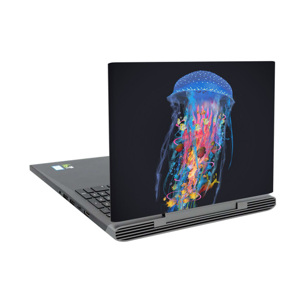 Dave Loblaw Sea Blue Jellyfish Vinyl Sticker Skin Decal Cover for Dell Inspiron 15 7000 P65F