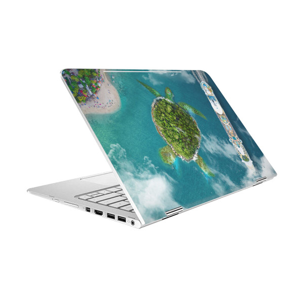 Dave Loblaw Sea Turtle And Cruiseship Vinyl Sticker Skin Decal Cover for HP Spectre Pro X360 G2