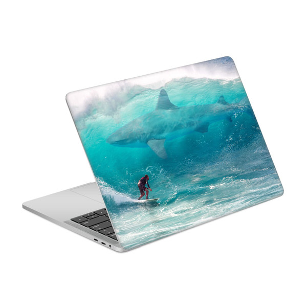 Dave Loblaw Sea Shark Surfer Vinyl Sticker Skin Decal Cover for Apple MacBook Pro 13" A2338