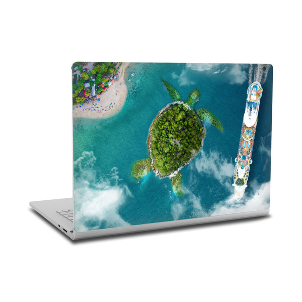 Dave Loblaw Sea Turtle And Cruiseship Vinyl Sticker Skin Decal Cover for Microsoft Surface Book 2