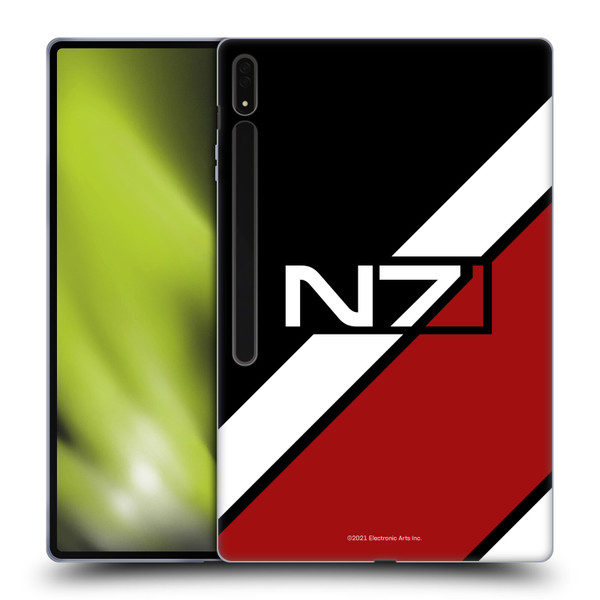 EA Bioware Mass Effect Graphics N7 Logo Stripes Soft Gel Case for Samsung Galaxy Tab S8 Ultra