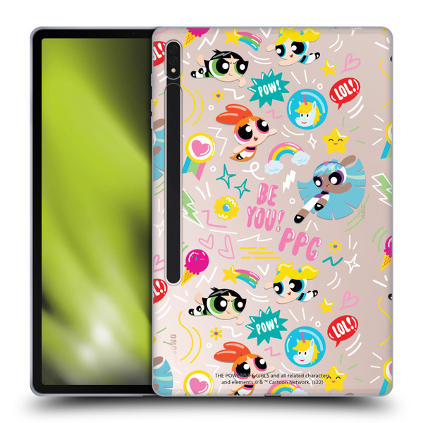 The Powerpuff Girls Graphics Icons Soft Gel Case for Samsung Galaxy Tab S8 Plus