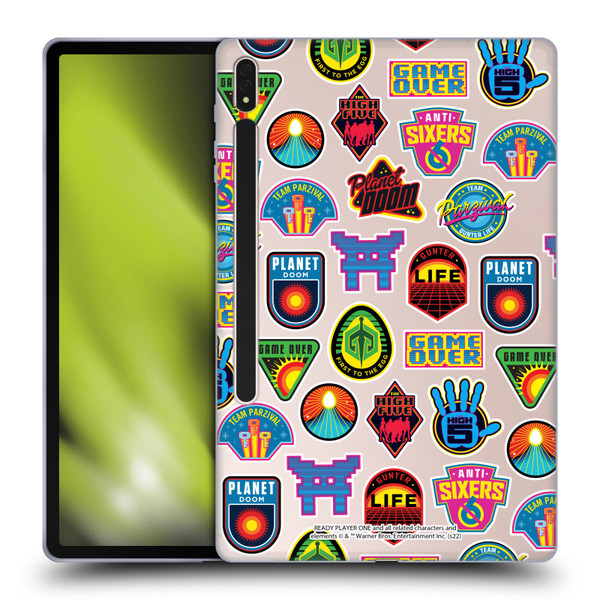 Ready Player One Graphics Collage Soft Gel Case for Samsung Galaxy Tab S8 Plus