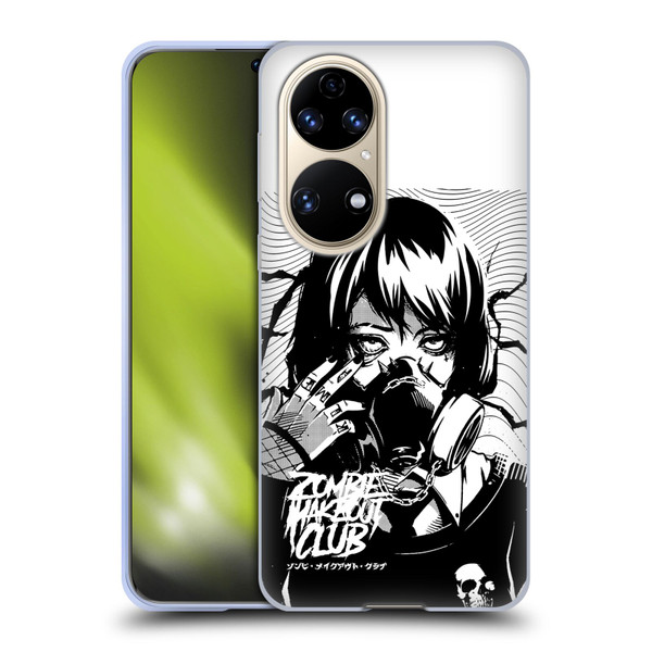 Zombie Makeout Club Art Facepiece Soft Gel Case for Huawei P50
