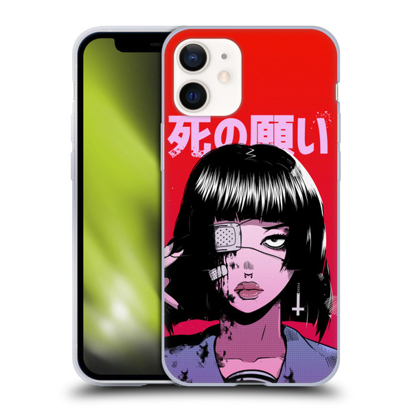 Zombie Makeout Club Art Eye Patch Soft Gel Case for Apple iPhone 12 Mini