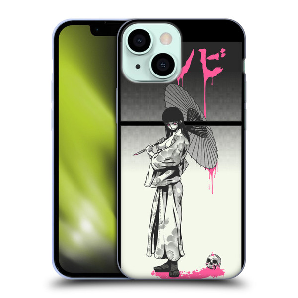 Zombie Makeout Club Art Chance Of Rain Soft Gel Case for Apple iPhone 13 Mini