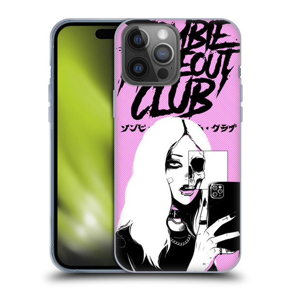 Zombie Makeout Club Art Selfie Skull Soft Gel Case for Apple iPhone 14 Pro Max