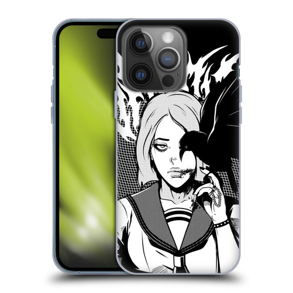 Zombie Makeout Club Art Crow Soft Gel Case for Apple iPhone 14 Pro