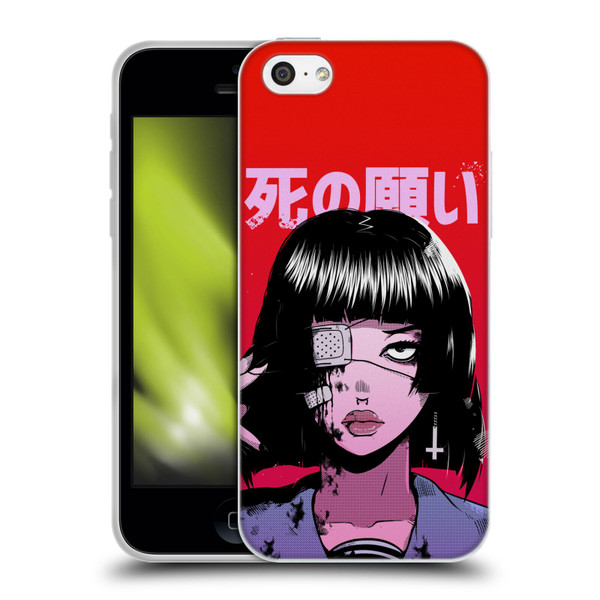 Zombie Makeout Club Art Eye Patch Soft Gel Case for Apple iPhone 5c