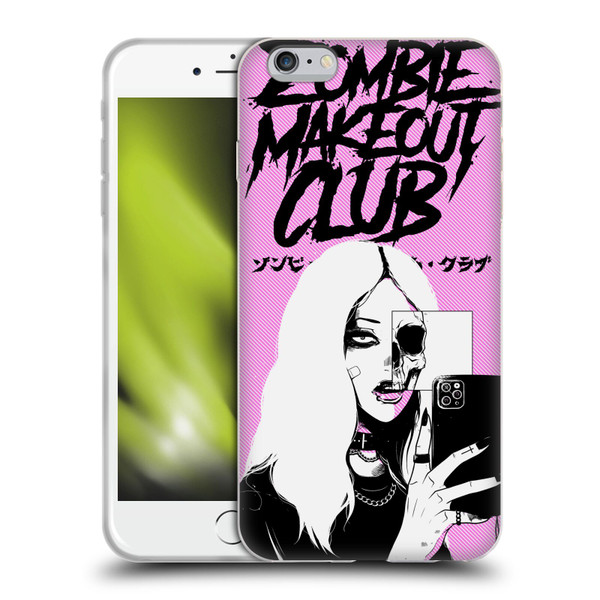 Zombie Makeout Club Art Selfie Skull Soft Gel Case for Apple iPhone 6 Plus / iPhone 6s Plus