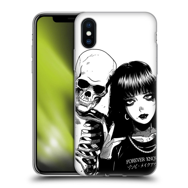 Zombie Makeout Club Art Forever Knows Best Soft Gel Case for Apple iPhone X / iPhone XS