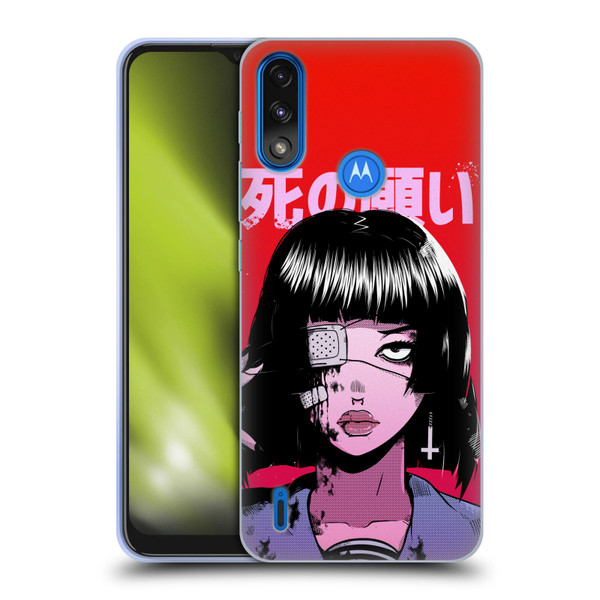Zombie Makeout Club Art Eye Patch Soft Gel Case for Motorola Moto E7 Power / Moto E7i Power