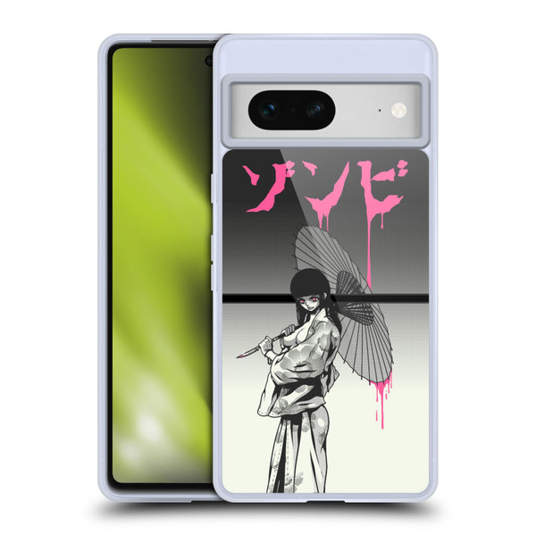 Zombie Makeout Club Art Chance Of Rain Soft Gel Case for Google Pixel 7