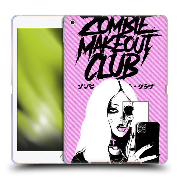 Zombie Makeout Club Art Selfie Skull Soft Gel Case for Apple iPad 10.2 2019/2020/2021