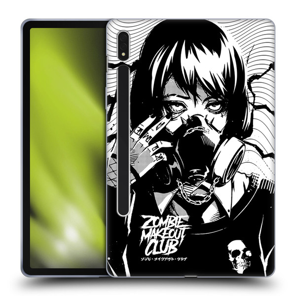 Zombie Makeout Club Art Facepiece Soft Gel Case for Samsung Galaxy Tab S8