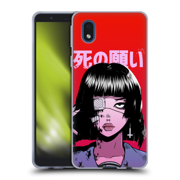 Zombie Makeout Club Art Eye Patch Soft Gel Case for Samsung Galaxy A01 Core (2020)