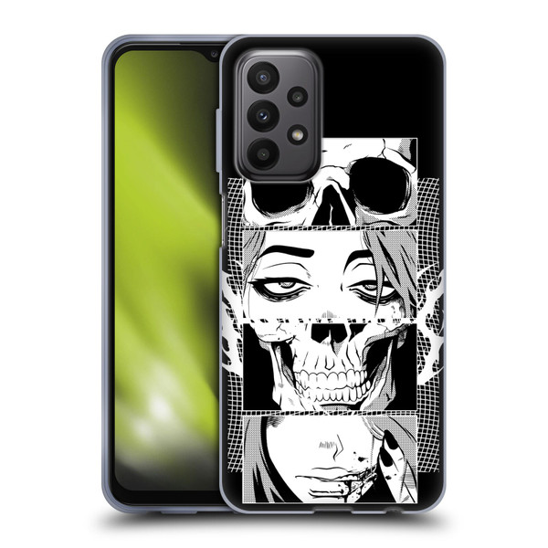 Zombie Makeout Club Art Skull Collage Soft Gel Case for Samsung Galaxy A23 / 5G (2022)