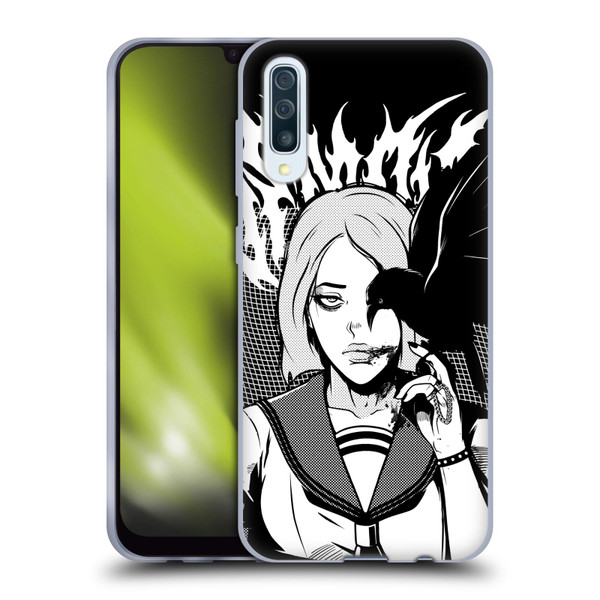 Zombie Makeout Club Art Crow Soft Gel Case for Samsung Galaxy A50/A30s (2019)