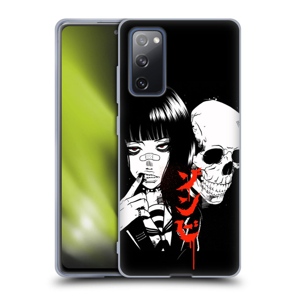 Zombie Makeout Club Art Girl And Skull Soft Gel Case for Samsung Galaxy S20 FE / 5G