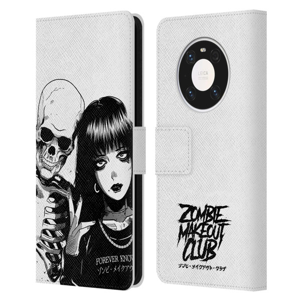 Zombie Makeout Club Art Forever Knows Best Leather Book Wallet Case Cover For Huawei Mate 40 Pro 5G
