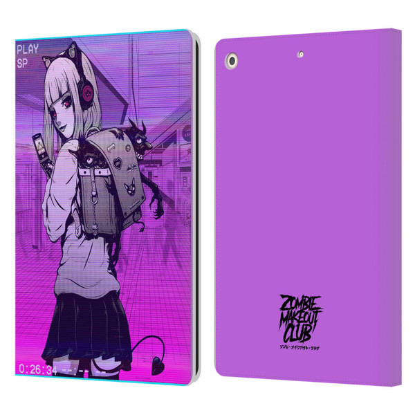 Zombie Makeout Club Art Drama Rides On My Back Leather Book Wallet Case Cover For Apple iPad 10.2 2019/2020/2021