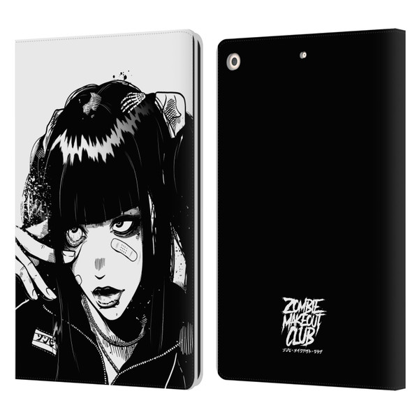 Zombie Makeout Club Art See Thru You Leather Book Wallet Case Cover For Apple iPad 10.2 2019/2020/2021