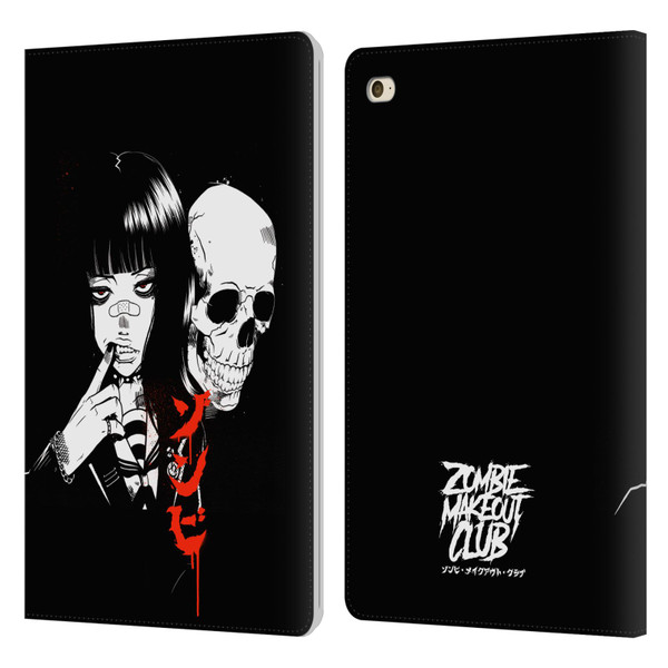 Zombie Makeout Club Art Girl And Skull Leather Book Wallet Case Cover For Apple iPad mini 4