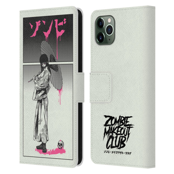 Zombie Makeout Club Art Chance Of Rain Leather Book Wallet Case Cover For Apple iPhone 11 Pro Max