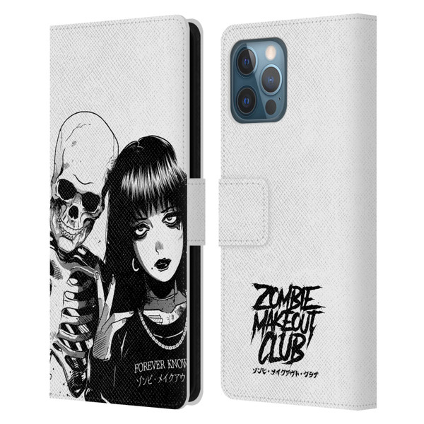 Zombie Makeout Club Art Forever Knows Best Leather Book Wallet Case Cover For Apple iPhone 12 Pro Max
