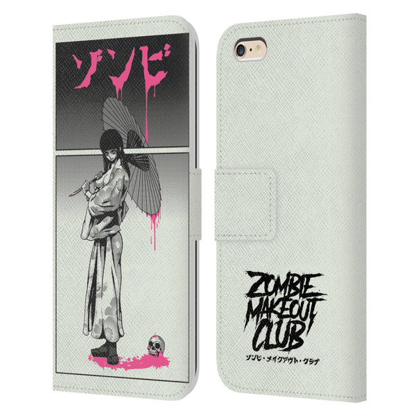 Zombie Makeout Club Art Chance Of Rain Leather Book Wallet Case Cover For Apple iPhone 6 Plus / iPhone 6s Plus
