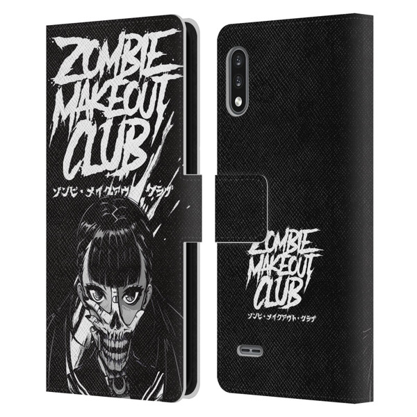 Zombie Makeout Club Art Face Off Leather Book Wallet Case Cover For LG K22