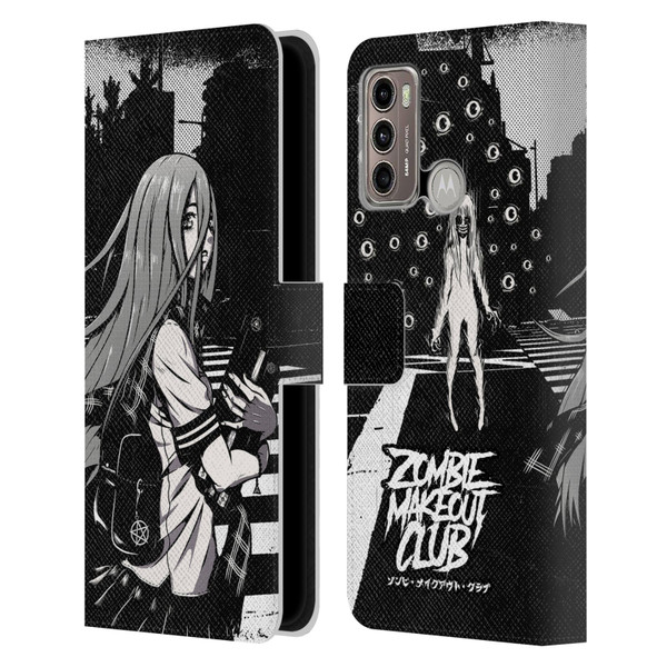 Zombie Makeout Club Art They Are Watching Leather Book Wallet Case Cover For Motorola Moto G60 / Moto G40 Fusion