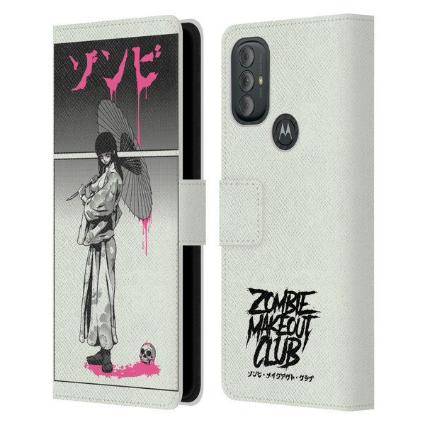 Zombie Makeout Club Art Chance Of Rain Leather Book Wallet Case Cover For Motorola Moto G10 / Moto G20 / Moto G30