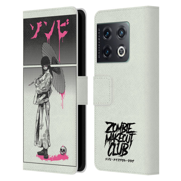Zombie Makeout Club Art Chance Of Rain Leather Book Wallet Case Cover For OnePlus 10 Pro