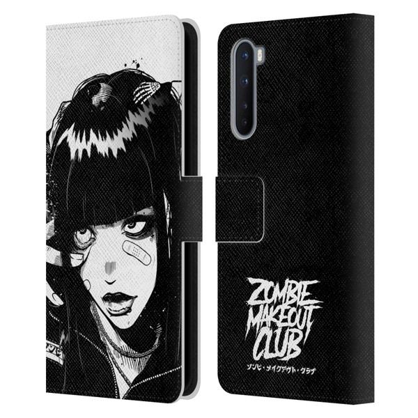 Zombie Makeout Club Art See Thru You Leather Book Wallet Case Cover For OnePlus Nord 5G