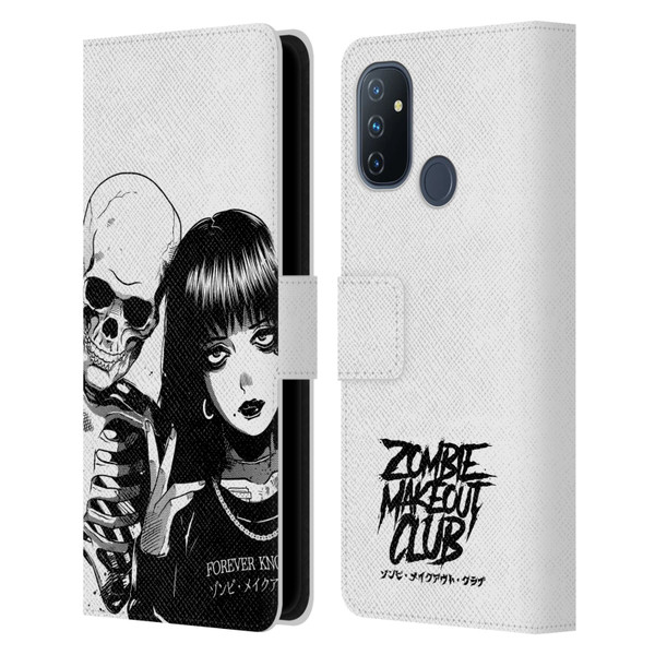 Zombie Makeout Club Art Forever Knows Best Leather Book Wallet Case Cover For OnePlus Nord N100