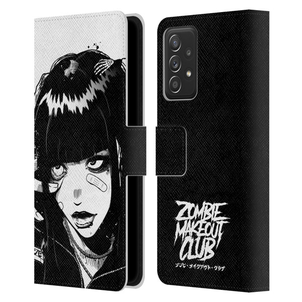 Zombie Makeout Club Art See Thru You Leather Book Wallet Case Cover For Samsung Galaxy A52 / A52s / 5G (2021)