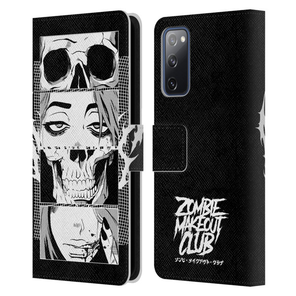 Zombie Makeout Club Art Skull Collage Leather Book Wallet Case Cover For Samsung Galaxy S20 FE / 5G