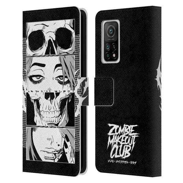 Zombie Makeout Club Art Skull Collage Leather Book Wallet Case Cover For Xiaomi Mi 10T 5G