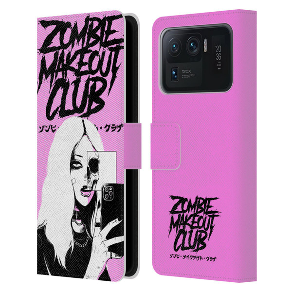 Zombie Makeout Club Art Selfie Skull Leather Book Wallet Case Cover For Xiaomi Mi 11 Ultra