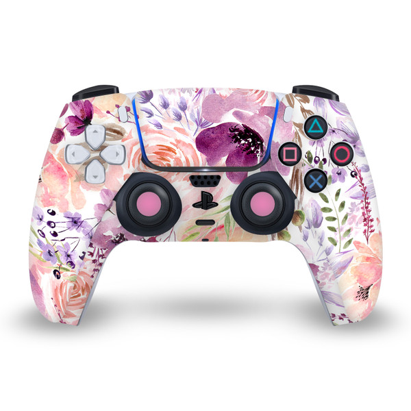 Anis Illustration Art Mix Floral Chaos Vinyl Sticker Skin Decal Cover for Sony PS5 Sony DualSense Controller