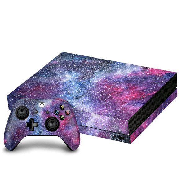 Anis Illustration Art Mix Galaxy Vinyl Sticker Skin Decal Cover for Microsoft Xbox One X Bundle