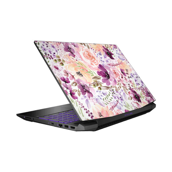 Anis Illustration Bloomers Floral Chaos Vinyl Sticker Skin Decal Cover for HP Pavilion 15.6" 15-dk0047TX